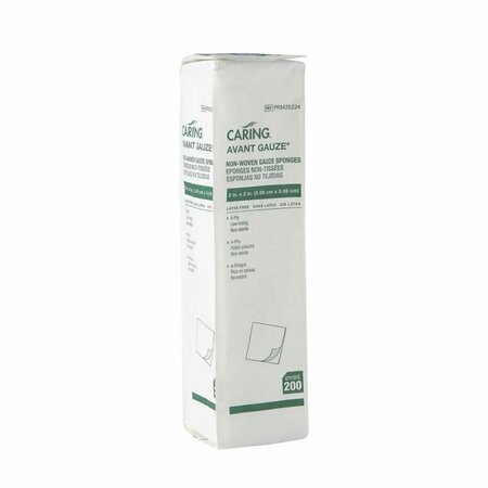 MEDLINE GAUZE, SPONGE, NON-WOVEN, 4PLY, 2 in.X2 in., NSTRL, 8000PK PRM25224